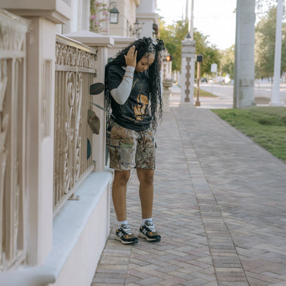 Camo woods tapestry shorts