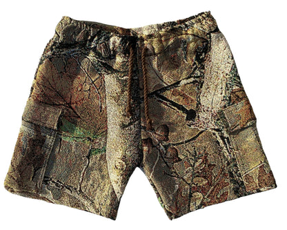 Camo woods tapestry shorts